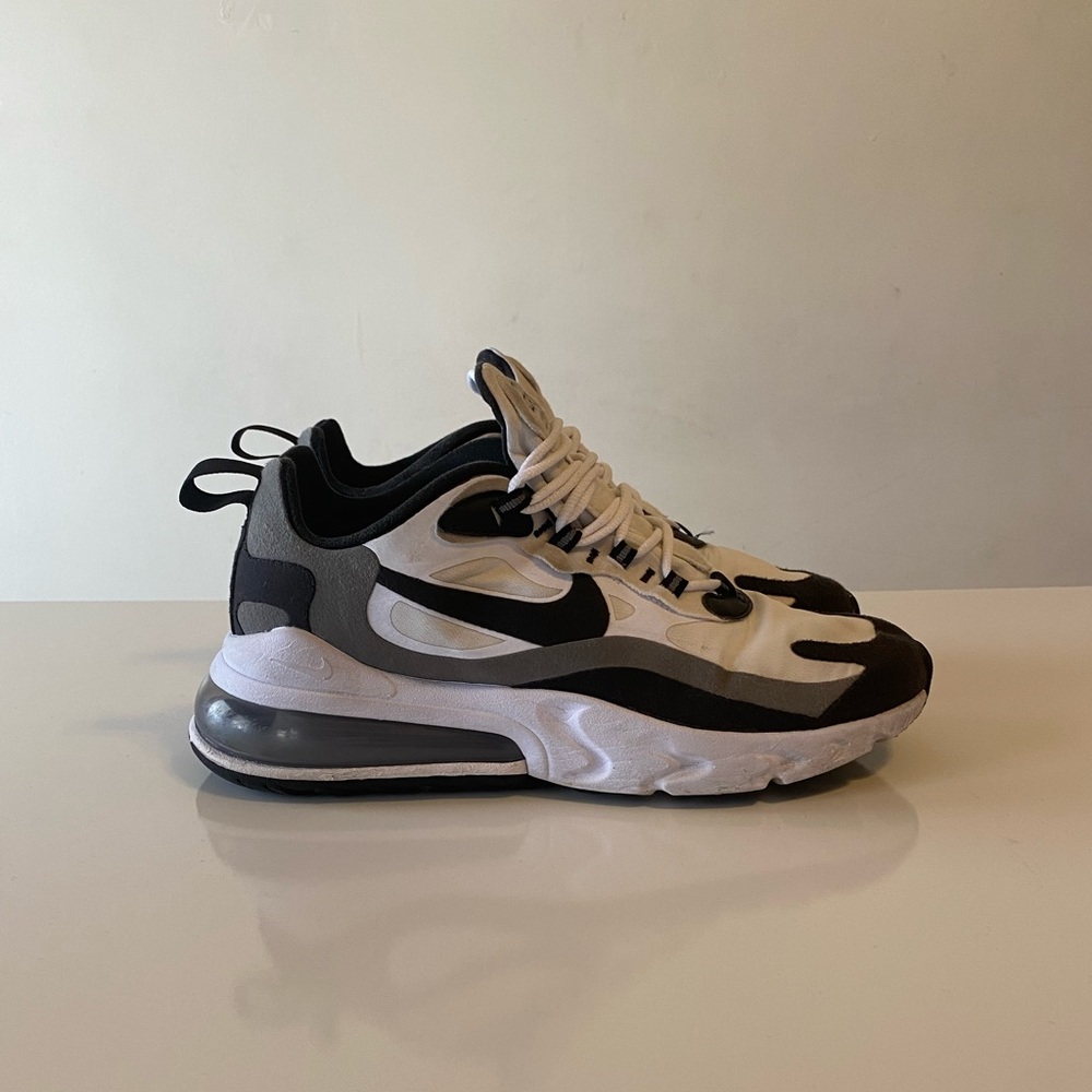 Nike Air Max 270 React Shoes White Black Oreo Men Size 8